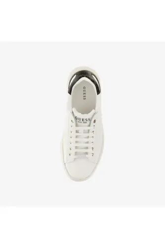 FLJELBFAL12-WHBRO Elbina Deri Sneaker Ayakkabı - Beyazwhite - GUESS (1)