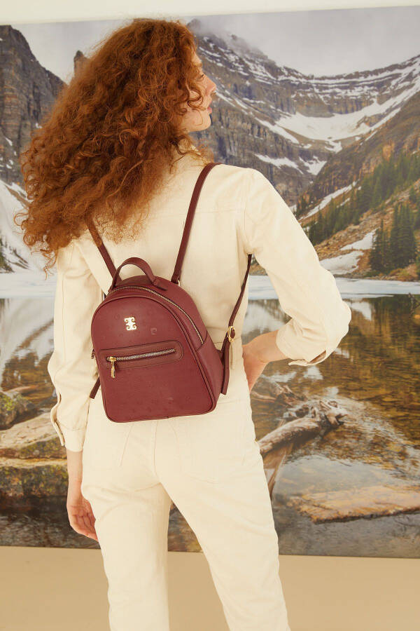 Floater Burgundy Women's Backpack 05PO22Y1541 - 7