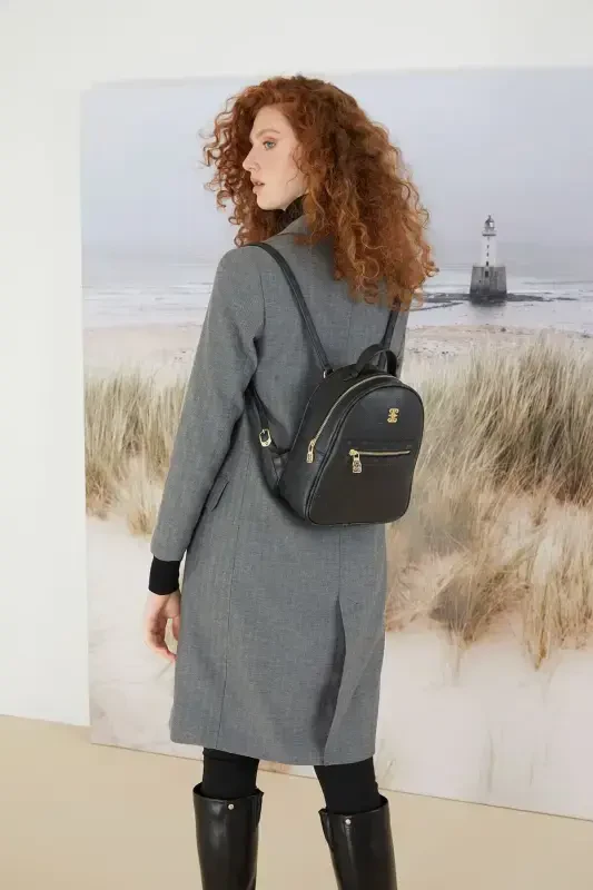 Floater Siyah Monogram Kadın Sırt Çantası 05PO22Y1541-Floater Siyah Monogram - 1