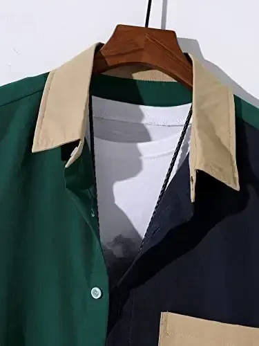 Floerns erkaklar uchun ikki qismli bosma ko'ylak va torli shortilar to'plami - 3