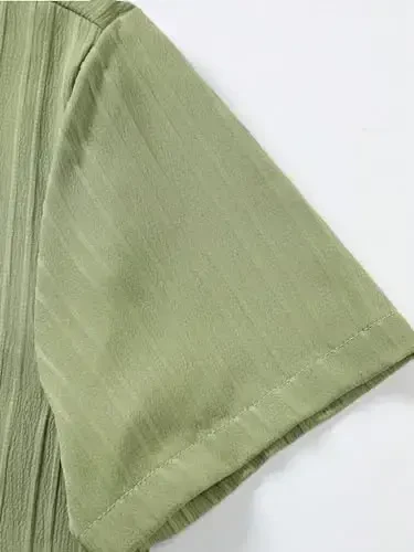 Floerns erkaklar uchun ikkita qismli bosma ko'ylak va tortma belbog'li shortilar to'plami - 4