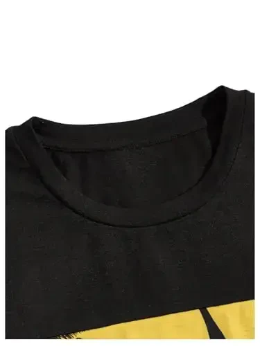 Floerns Men's Shirt and Shorts 2 Piece Sets Graphic Print Beach Outfits - 3