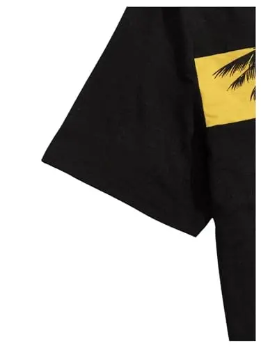 Floerns Men's Shirt and Shorts 2 Piece Sets Graphic Print Beach Outfits - 4