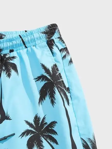 Floerns Men's Shirt and Shorts 2 Piece Sets Graphic Print Beach Outfits - 4
