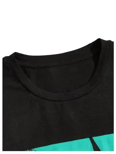 Floerns Men's Shirt and Shorts 2 Piece Sets Graphic Print Beach Outfits - 3