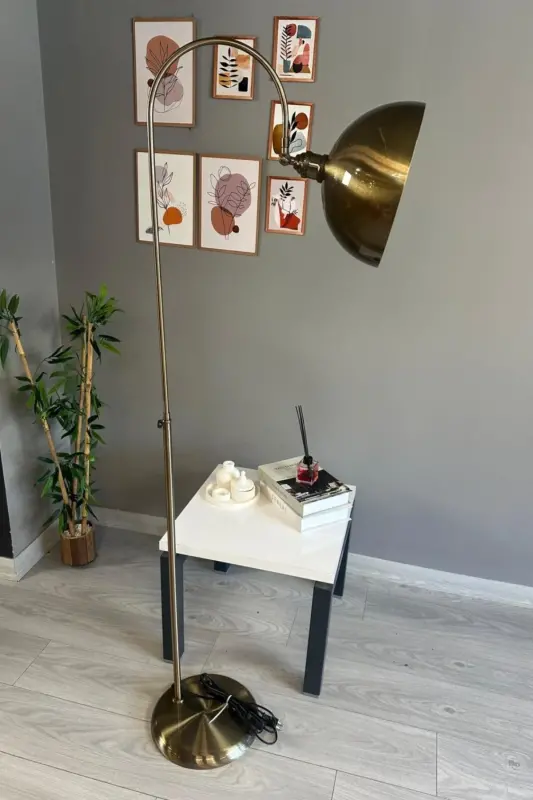 Lambader Eskitme Lale Başlık Modern Dekoratif Metal Oturma Odası Çalışma Odası - Eskitme - 4