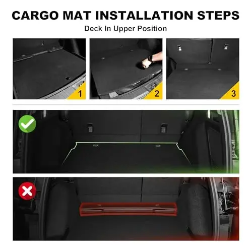Floor Mats & Cargo Liner for Honda CRV 2023-2027 (Gasoline & Hybrid) | TPE All-Weather Mats, Non Slip & Odorless & Scratch Proof, CR-V Accessories - 2