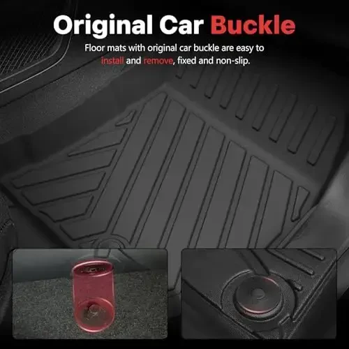 Floor Mats Compatible with 2018-2024 Chevrolet Equinox/GMC Terrain (Not for EV) Cargo Liner Trunk Mat All Weather Protection Backrest Mat Fit for Chevy Equinox Heavy Duty Accessories - 4