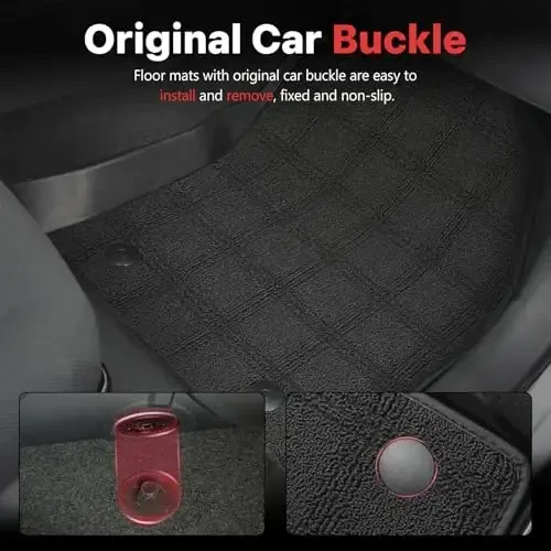 Floor Mats Compatible with 2019-2025 Chevrolet Blazer (Gas Only) Double-Layer Heavy Duty Rubber Automotive Mat Chevy Blazer All Weather Protection Waterproof Non-Slip Floor Liner - TTX LIGHTING (1)