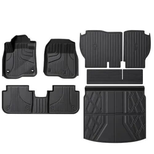 Floor Mats Fit for Honda CRV 2023-2027 (Gasoline & Hybrid) | TTX LIGHTING CR-V All Weather Floor Liners & Cargo Liner with Backrest Mats Car Mats Accessories (Fit Upper Deck) - TTX LIGHTING