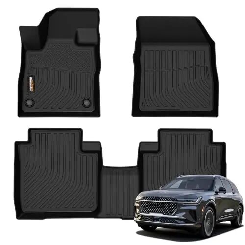 Floor Mats for 2024-2026 Lincoln Nautilus Gas & Hybrid | All Weather Car Floor Mats Rubber Mat for Lincoln Nautilus Floor Liners Car Mats Accessories - 1