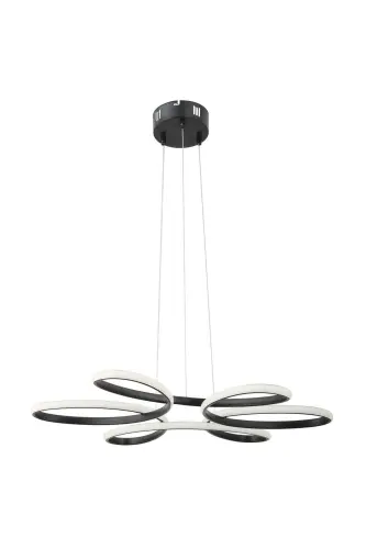 Flora Black Modern Pendant White Light Living Room Kitchen Room Hall Led Chandelier-Black - DEKORLUNA (1)