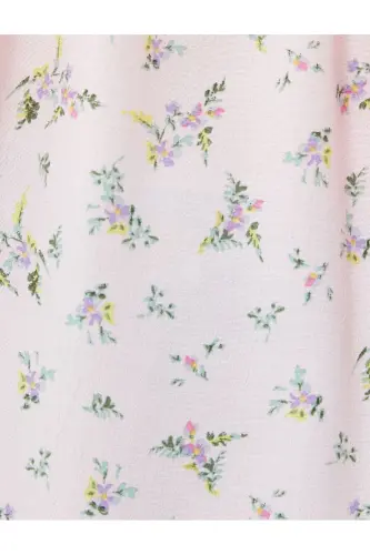 Floral Blouse with Broderie Anglaise Trim and Balloon Sleeves - 6