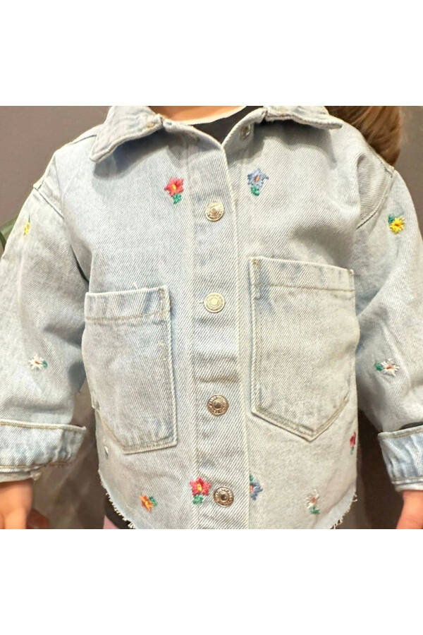 Floral Denim Jacket - 10