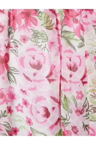 Floral Dress Midi Off Shoulder Tie Detail - 6