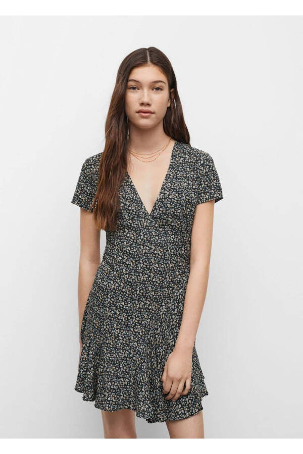 Floral Envelope Dress - 4