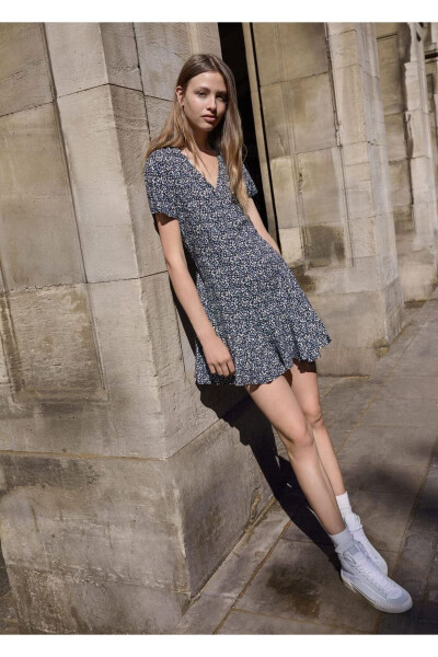 Floral Envelope Dress - 8