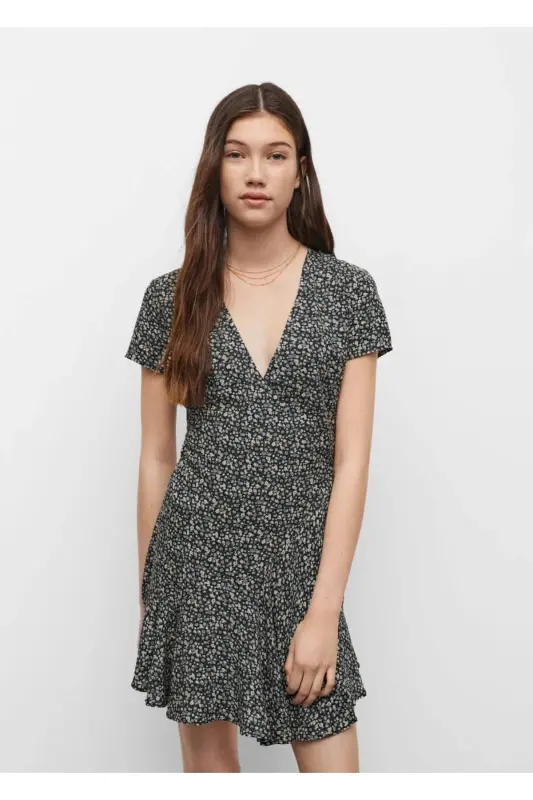 Floral Envelope Dress - 4
