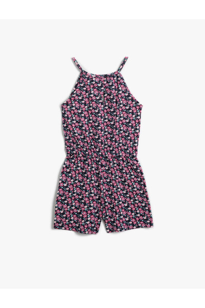 Floral Halter Neck Jumpsuit (Cotton) - 5