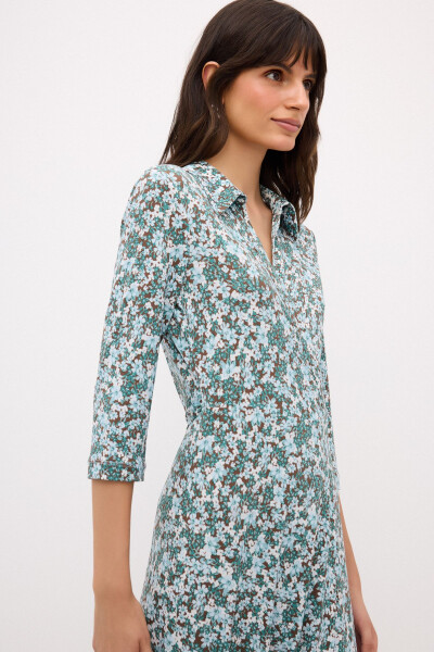 Floral Knit Dress - 3