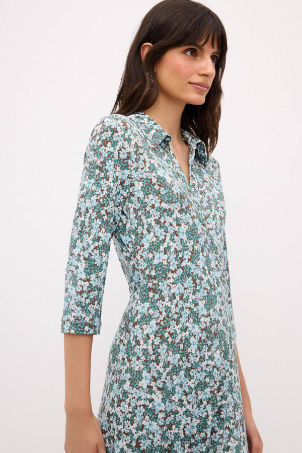 Floral Knit Dress - 3