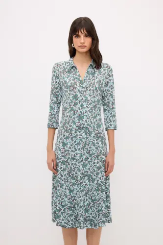 Floral Knit Dress - 2