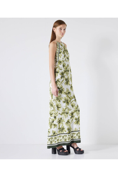 Floral Pattern Mix Dress - 9