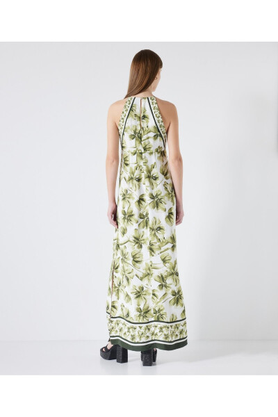 Floral Pattern Mix Dress - 4