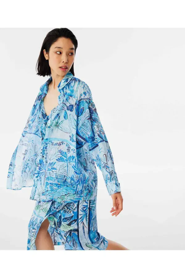 Floral pattern shirt - 6