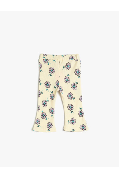 Floral pocket cotton tights - 2