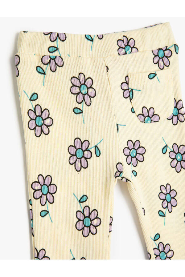 Floral pocket cotton tights - 3