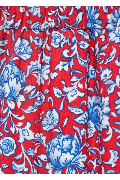 Floral Print Culotte Pants - 5