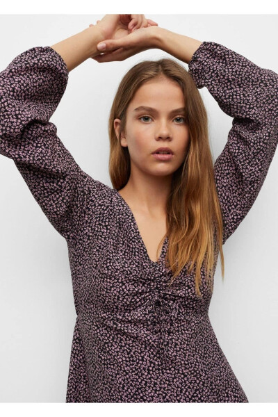 Floral Print Dress - 4