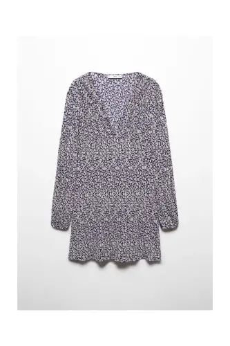 Floral print dress - Dark Navy - 1