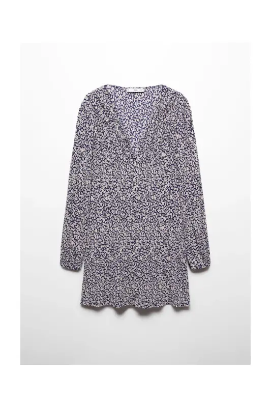 Floral print dress - Dark Navy - 1