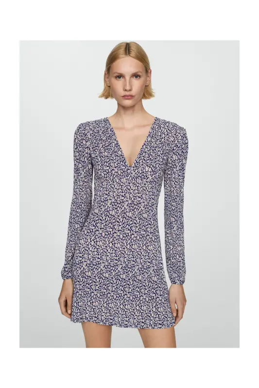 Floral print dress - Dark Navy - 2