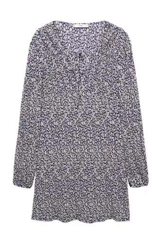 Floral print dress - Dark Navy - 3