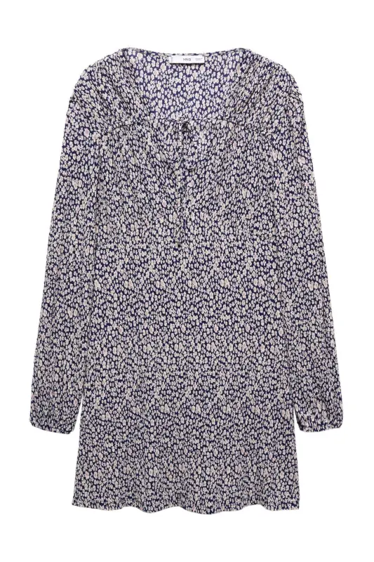 Floral print dress - Dark Navy - 3