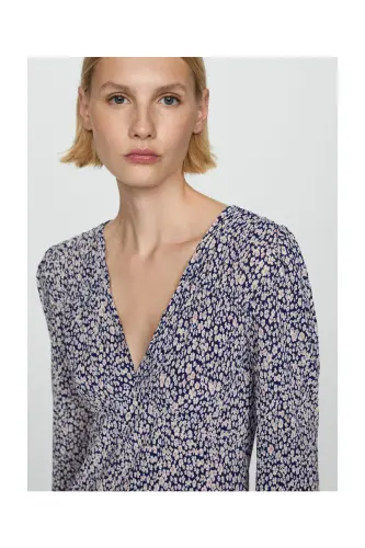 Floral print dress - Dark Navy - 4