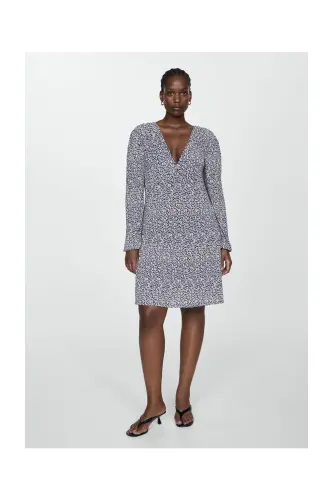 Floral print dress - Dark Navy - 5