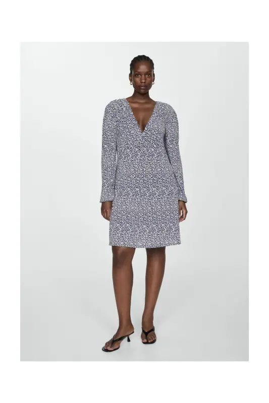 Floral print dress - Dark Navy - 5