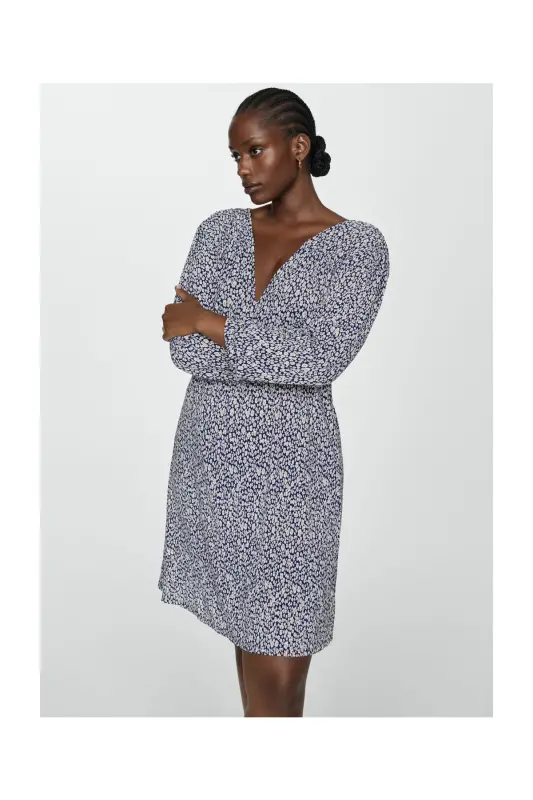 Floral print dress - Dark Navy - 7