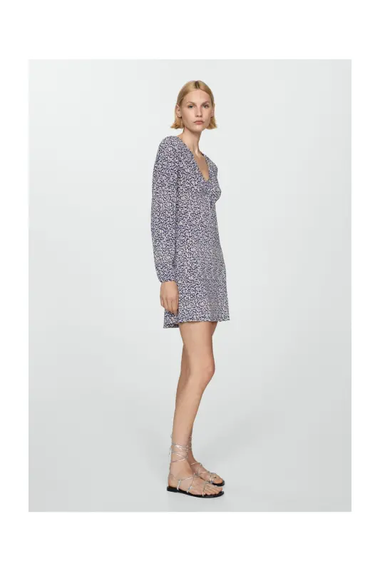 Floral print dress - Dark Navy - 10