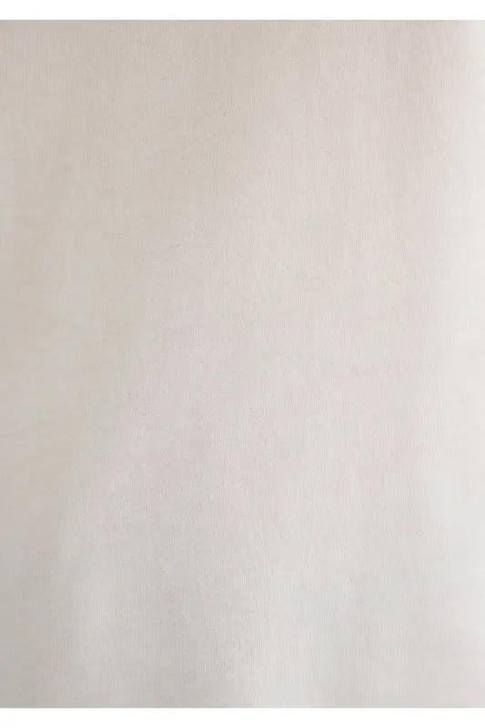 Floral Print Ecru T-Shirt Semi Slim Fit - 7