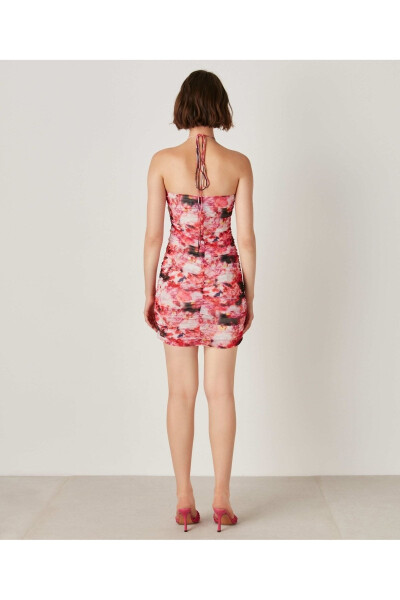 Floral Print Mini Dress - 4