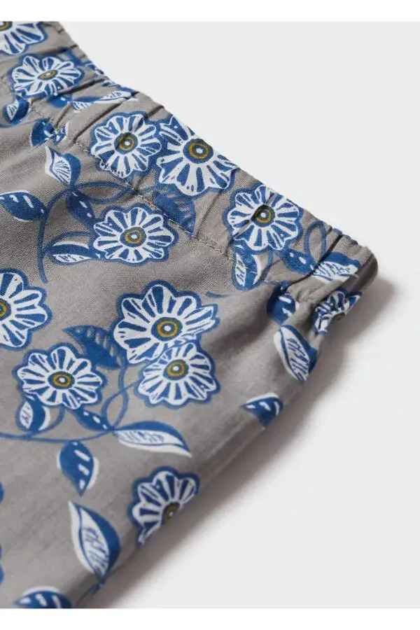 Floral Print Pants - 4