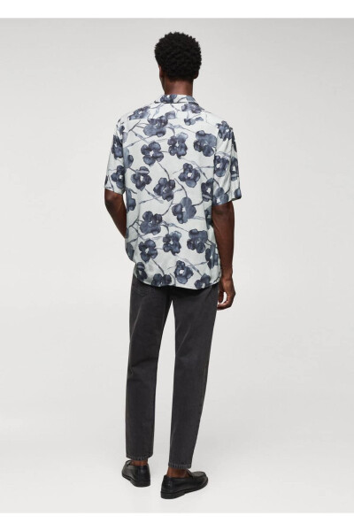 Floral Printed Loose Shirt - 4