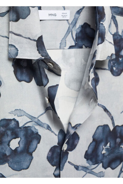 Floral Printed Loose Shirt - 6