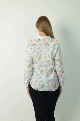 Floral Printed Shirt 70178 - 4