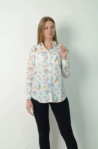 Floral Printed Shirt 70178 - 5